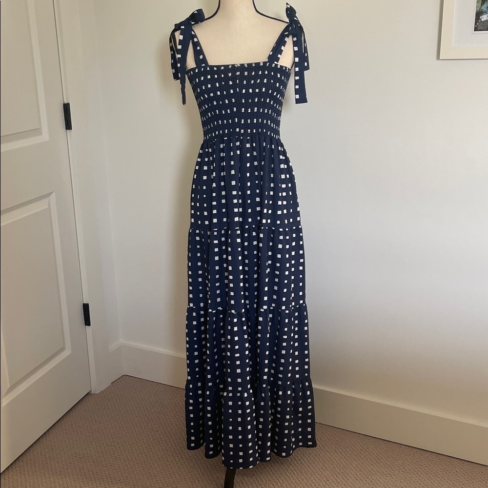 Kenstill Navy and White boho women’s Dress